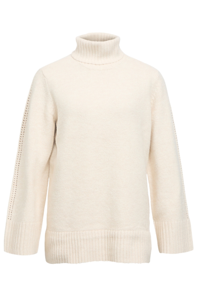 Object beige dames trui | Vooraanzicht
