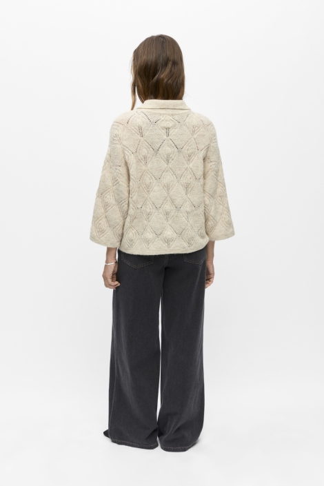 Object beige dames vest | Model