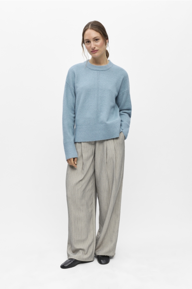 Object blauwe dames trui | Model
