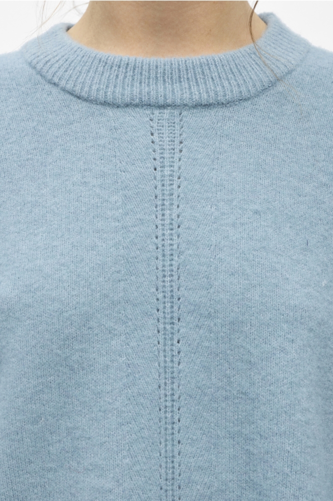 Object blauwe dames trui | Close up
