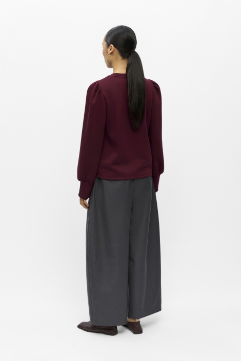 Object bordeaux dames sweater | Model
