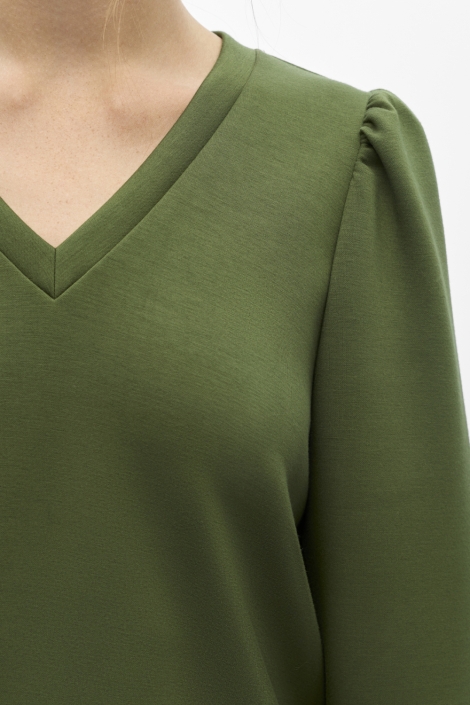 Object groene dames sweater | Close up