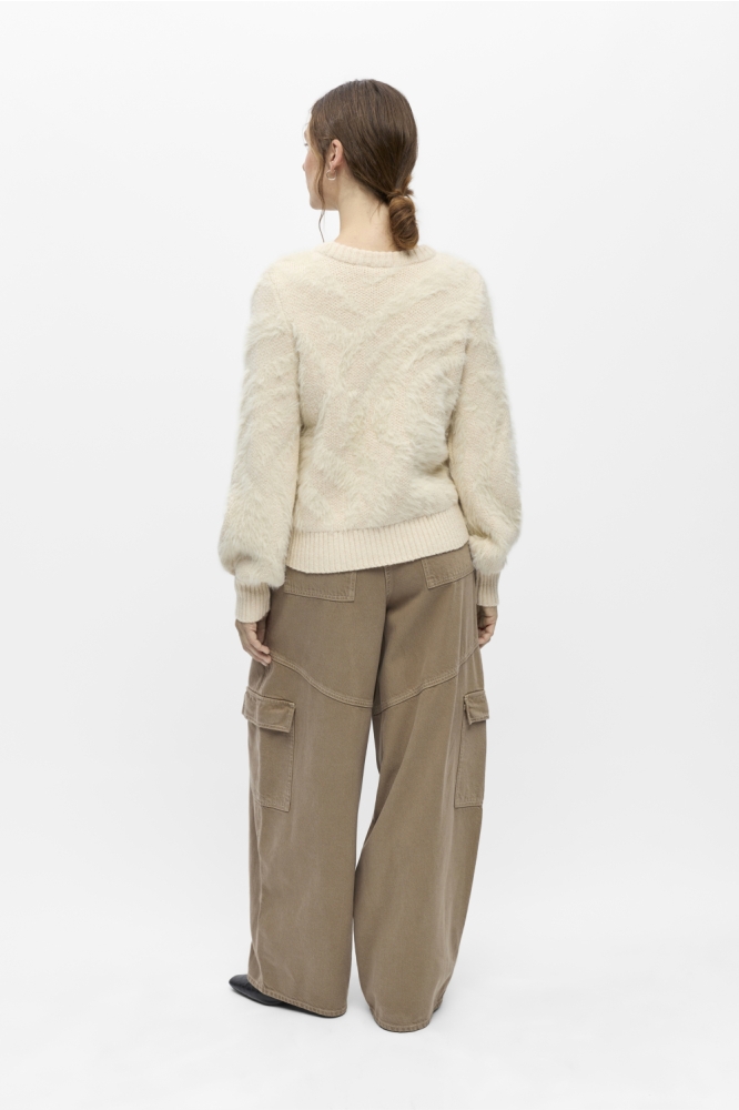 Object beige dames trui | Model