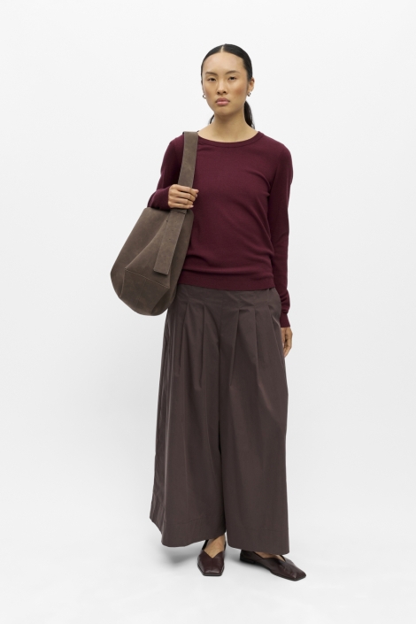 Object bordeaux dames trui | Model