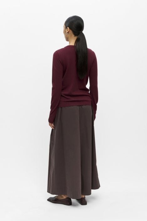 Object bordeaux dames trui | Model