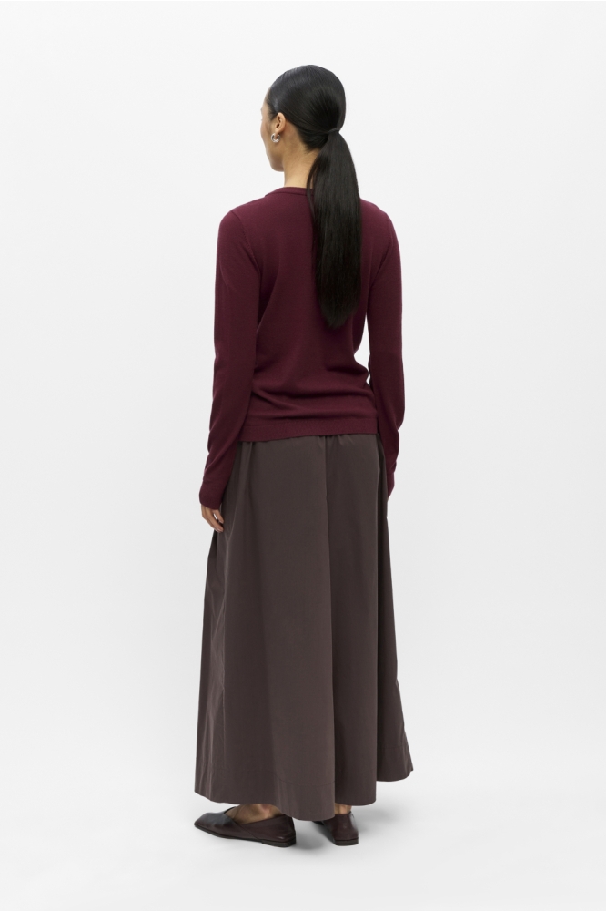 Object bordeaux dames trui | Model