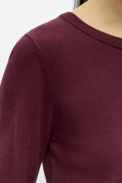 Object bordeaux dames trui | Close up