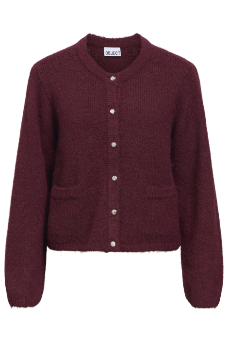 Object bordeaux dames vest | Vooraanzicht