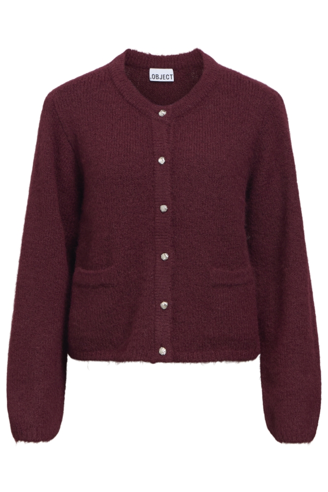 Object bordeaux dames vest | Vooraanzicht