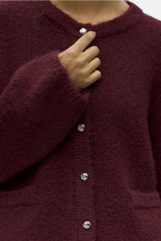 Object bordeaux dames vest | Close up