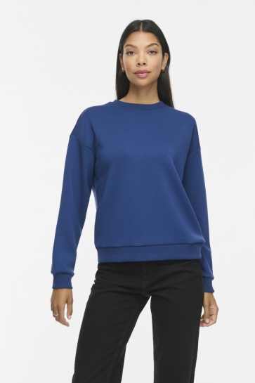 Vila Trui VISANDY L/S SWEAT TOP - NOOS 14103140 Navy Peony
