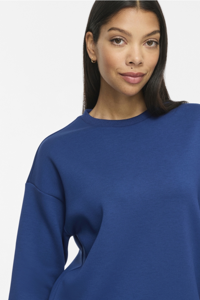 Vila blauwe dames sweater | Close up
