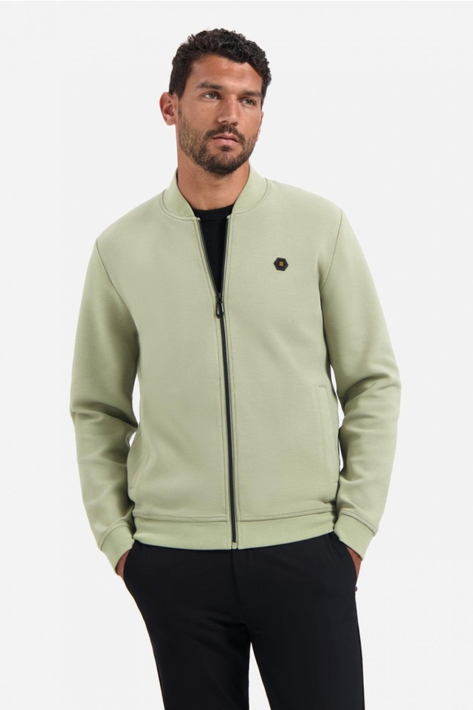 NO-EXCESS groene heren vest | Model vooraanzicht