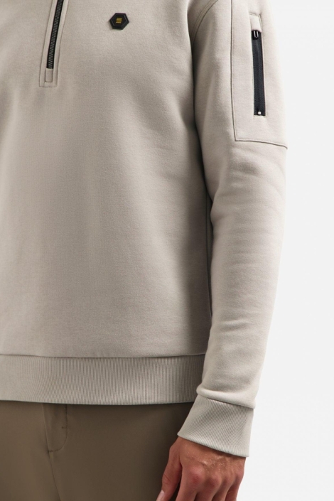 NO-EXCESS grijze heren sweater | Unique Selling Point