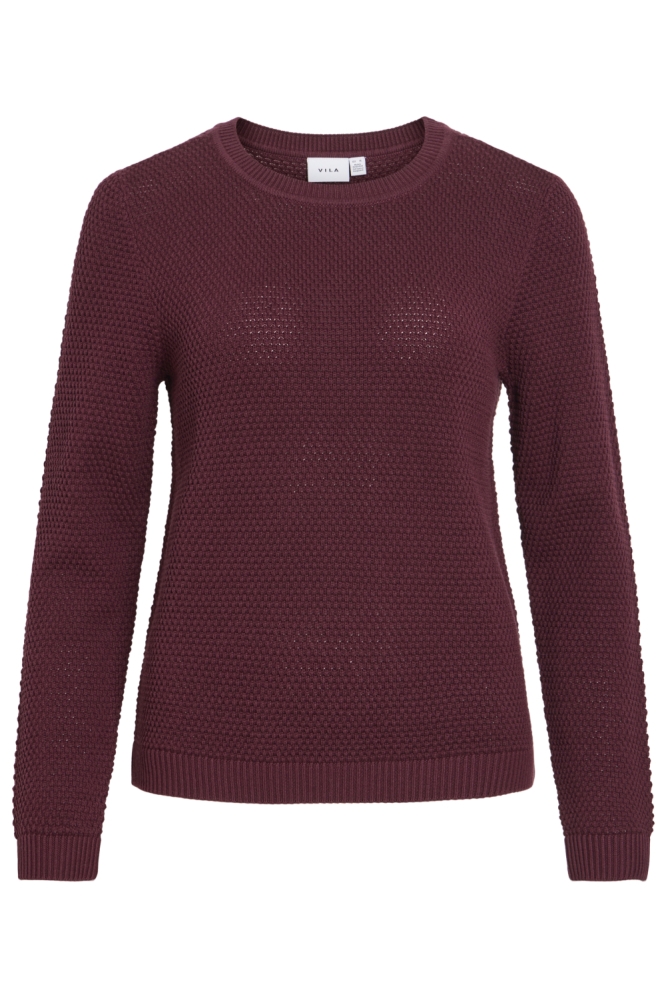 Vila bordeaux dames trui | Vooraanzicht