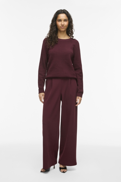 Vila bordeaux dames trui | Model