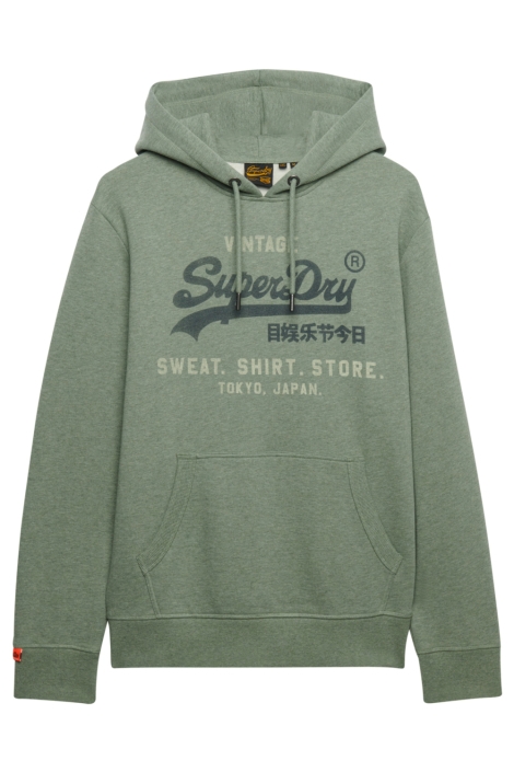 Superdry groene heren sweater | Vooraanzicht