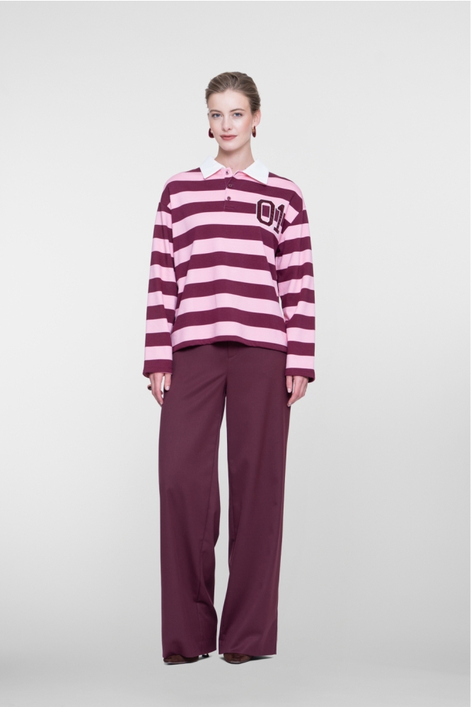 Geisha bordeaux dames trui | Model