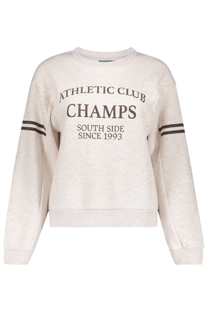 Geisha beige dames sweater | Vooraanzicht