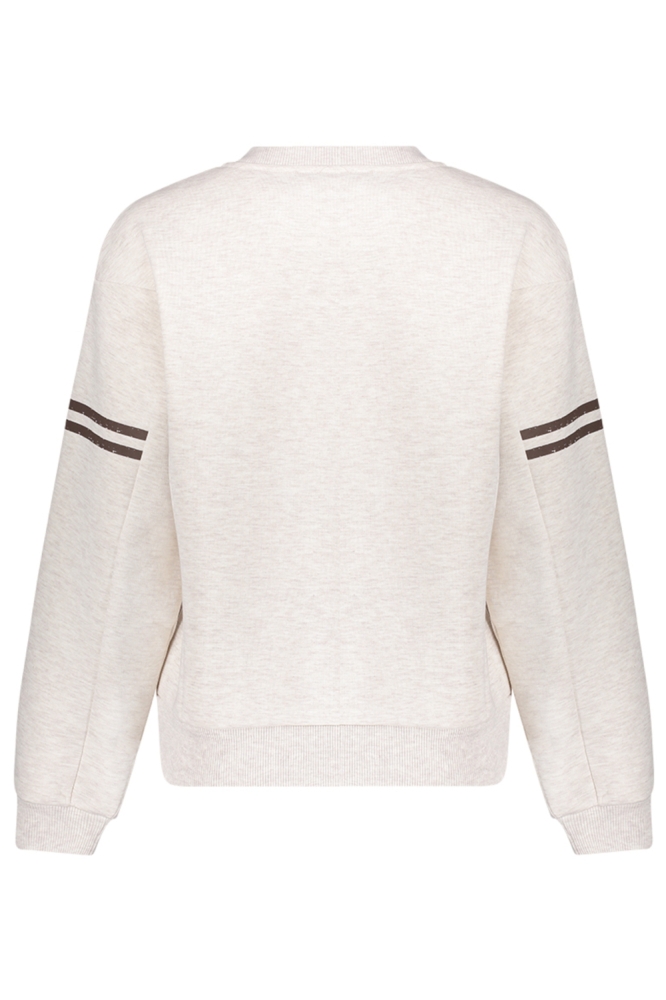 Geisha beige dames sweater | Achteraanzicht