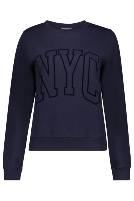 Geisha blauwe dames sweater | Vooraanzicht