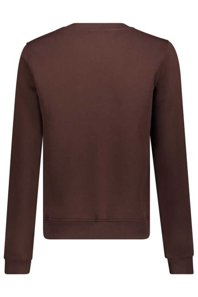 Geisha bruine dames sweater | Achteraanzicht