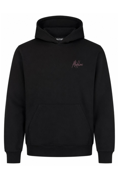 Malelions zwarte heren sweater | Vooraanzicht