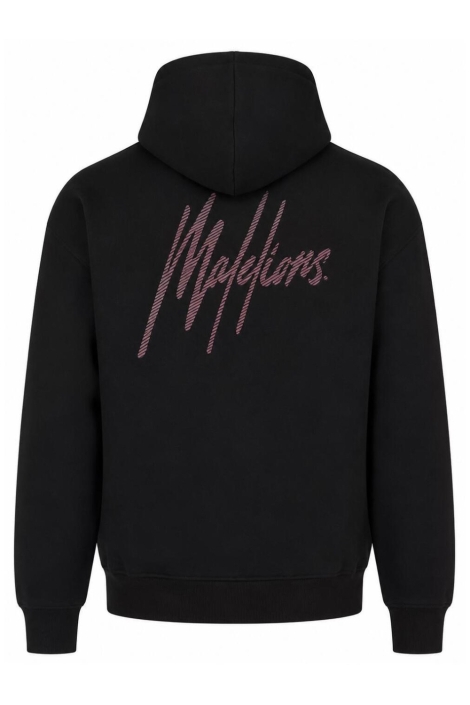 Malelions zwarte heren sweater | Achteraanzicht
