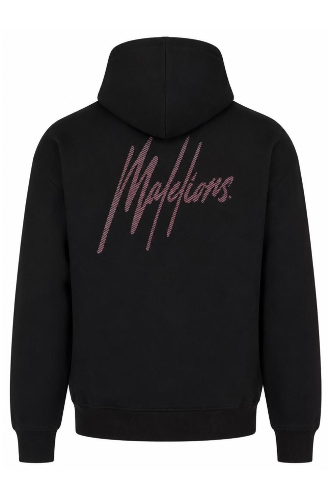 Malelions zwarte heren sweater | Achteraanzicht