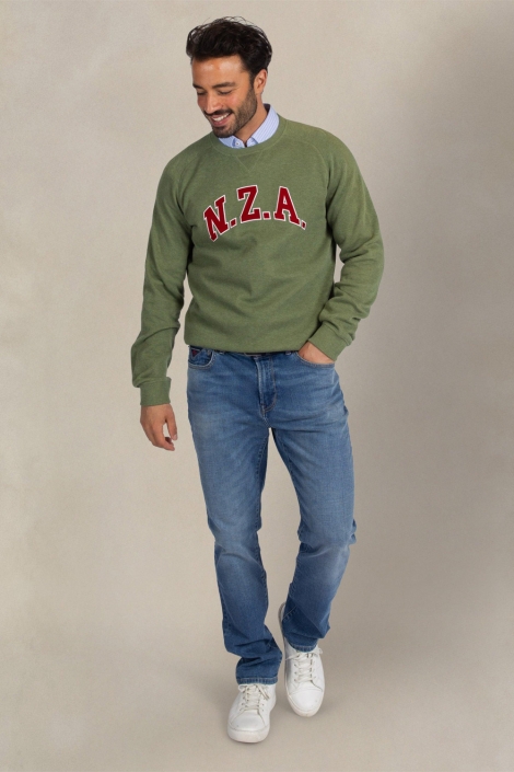 NZA groene heren sweater | Model