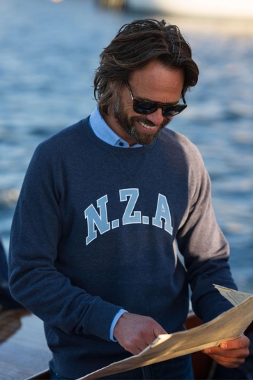 NZA Trui SWEAT ROUND NECK 26GN303 OXFORD NAVY MELANGE