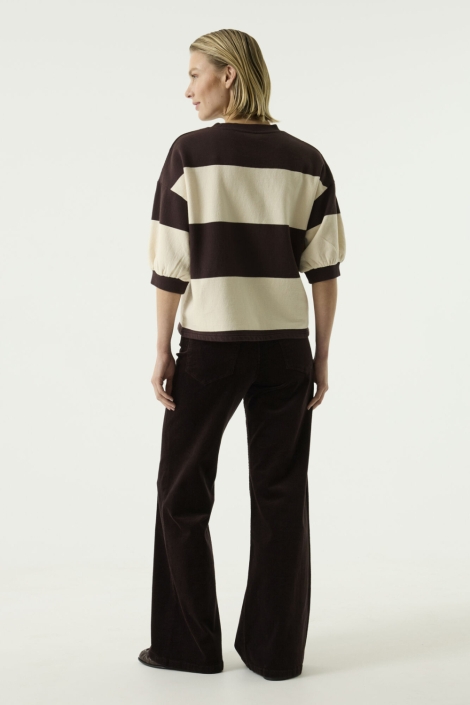 Garcia bruine dames sweater | Model