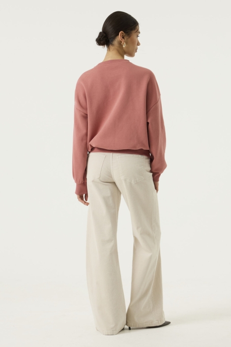 Garcia roze dames sweater | Model