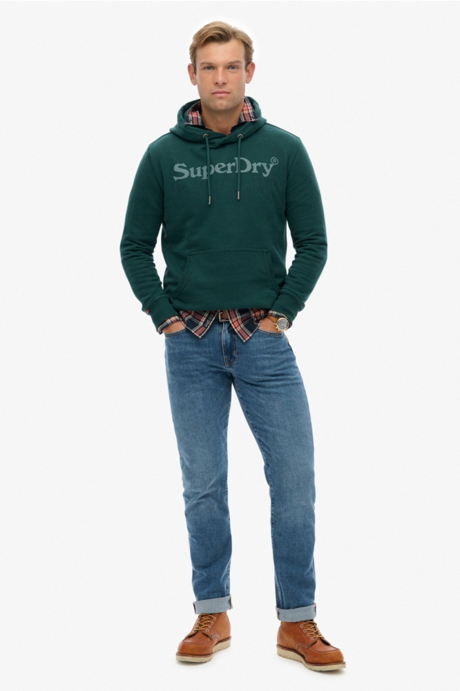 Superdry groene heren sweater | Model
