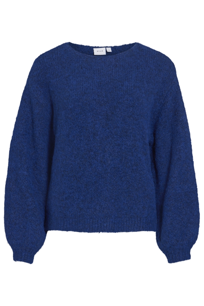 Vila blauwe dames trui | Vooraanzicht