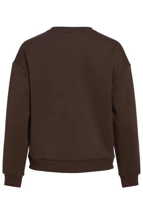Vila bruine dames sweater | Achteraanzicht