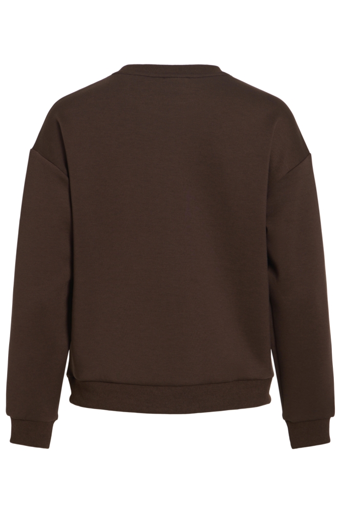 Vila bruine dames sweater | Achteraanzicht