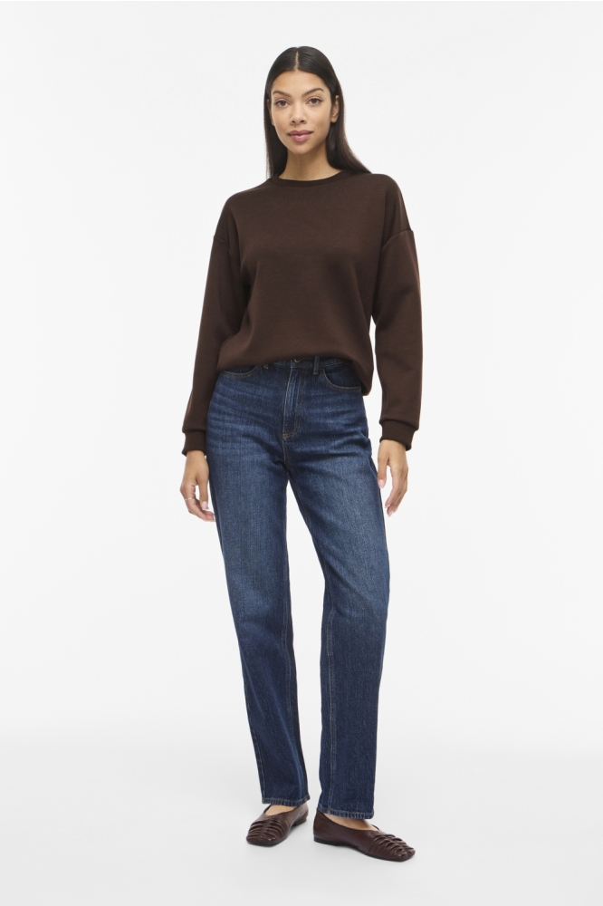 Vila bruine dames sweater | Model