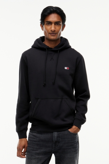 Tommy Jeans Trui TJM REG BADGE HOODIE EXT DM0DM23606 BDS BLACK