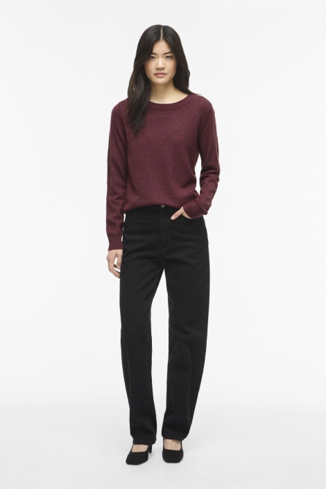 Vila bordeaux dames trui | Model