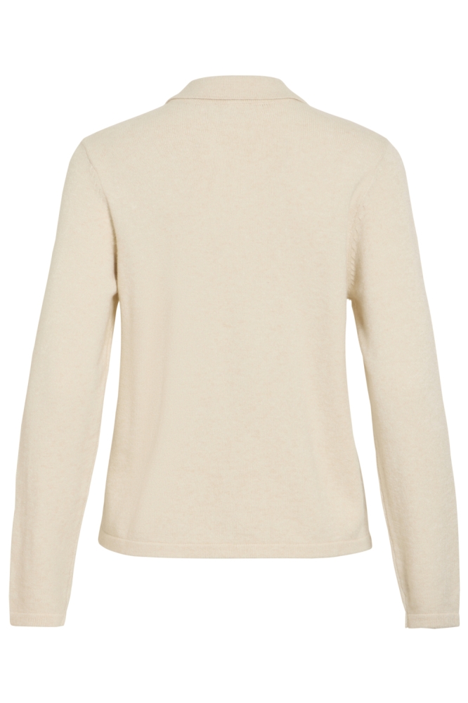Vila beige dames trui | Achteraanzicht