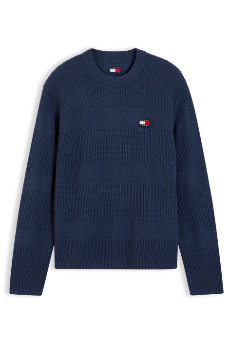 Tommy Jeans blauwe heren trui | Vooraanzicht