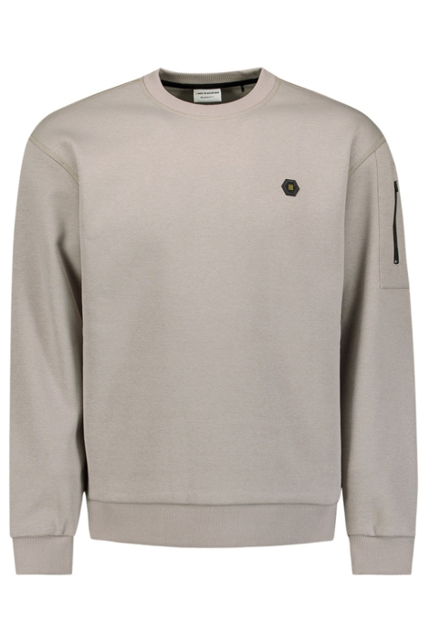 NO-EXCESS grijze heren sweater | Vooraanzicht