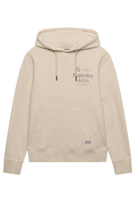Superdry beige heren sweater | Vooraanzicht