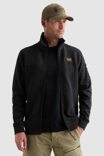 PME legend zip jacket jacquard interlock fren Blauw