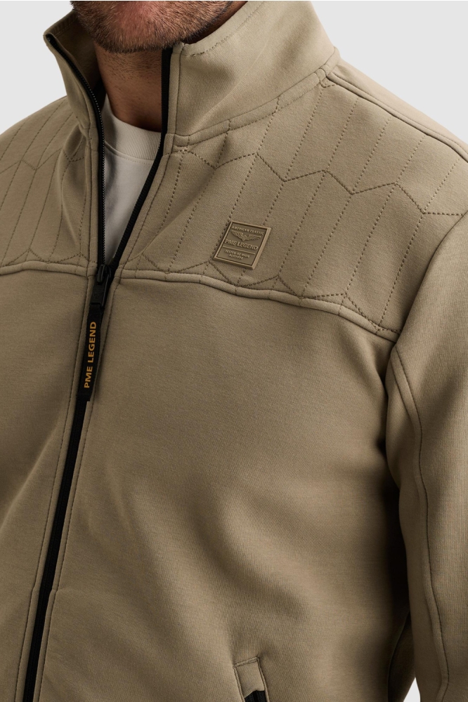 PME legend groene heren vest | Close up