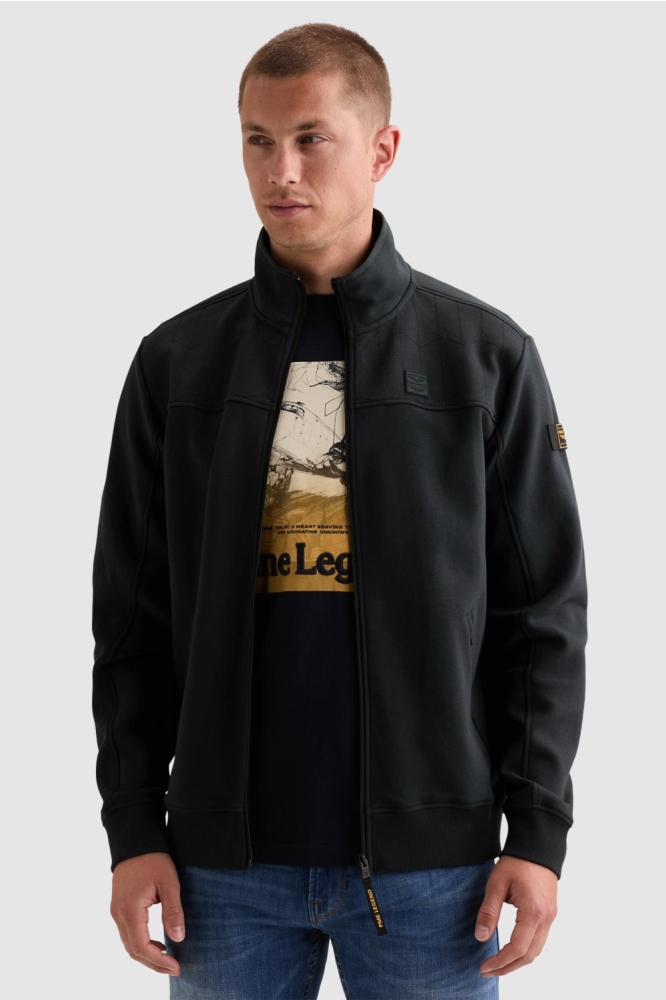 PME legend blauwe heren vest | Model vooraanzicht