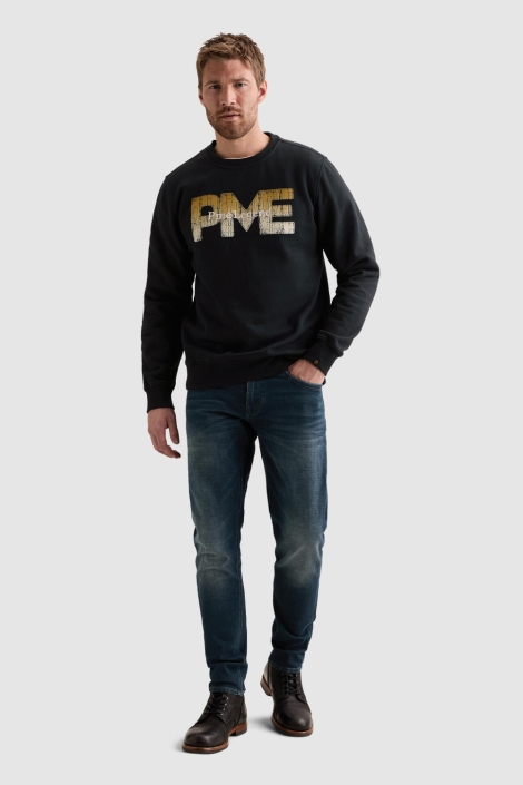 PME legend blauwe heren sweater | Model