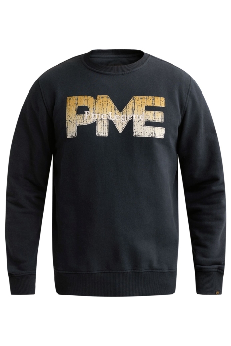 PME legend blauwe heren sweater | Vooraanzicht