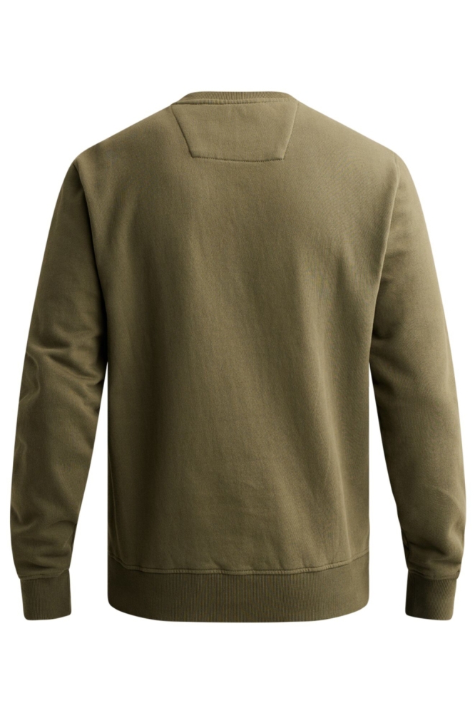 PME legend groene heren sweater | Achteraanzicht